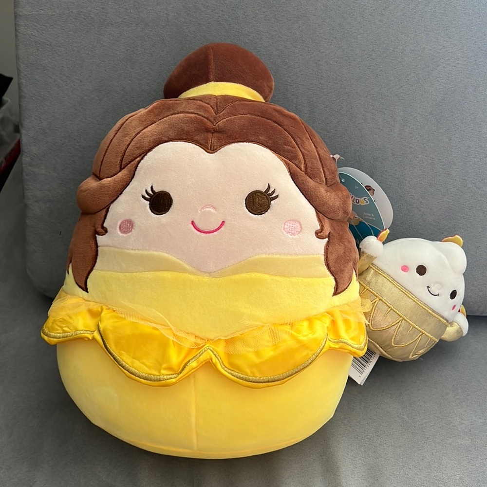 NWT Belle & Lumiere squishmallows